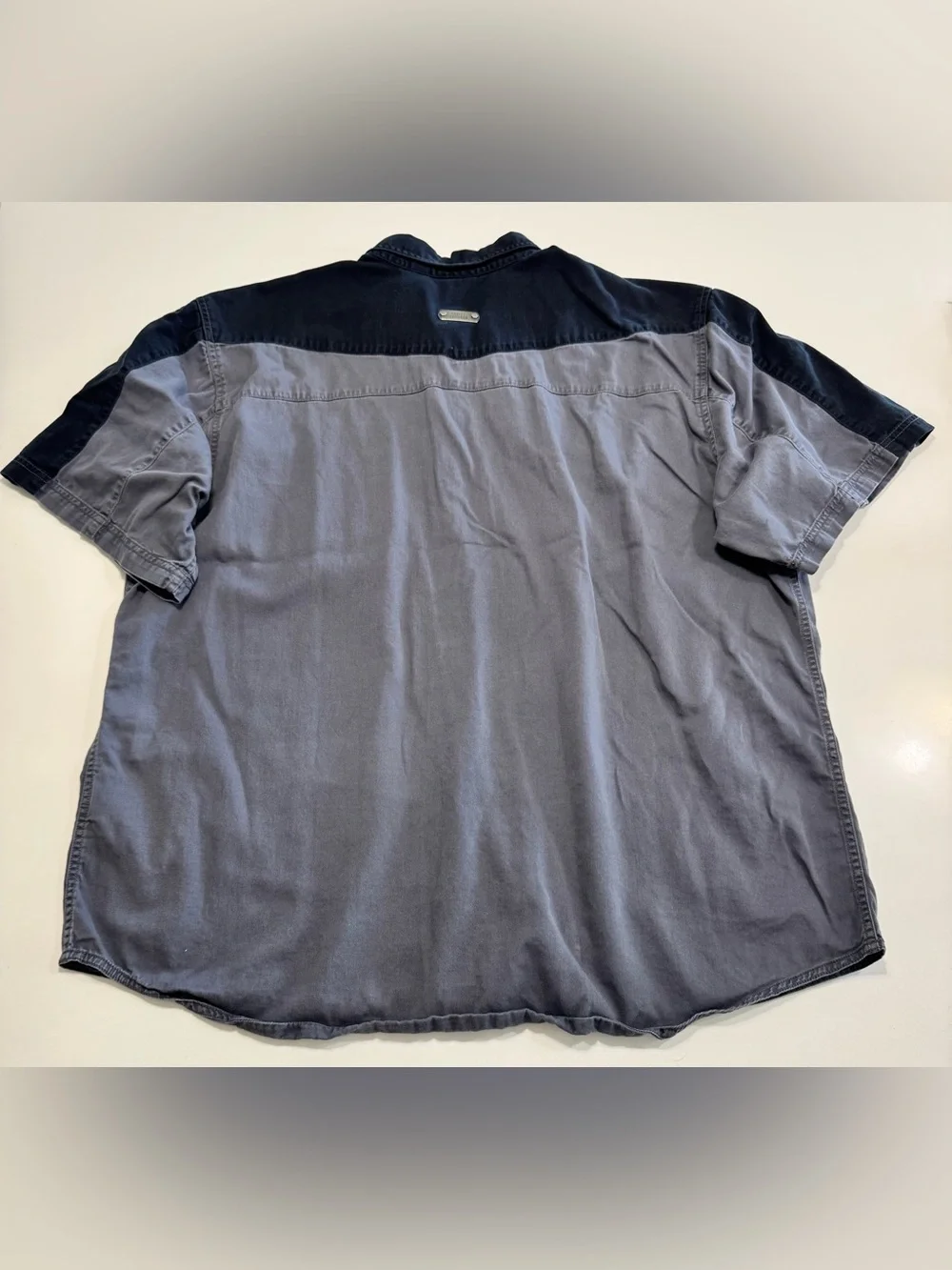 HARLEY DAVIDSON MOTORCYCLES MENS SIZE XXL MECHANICS SHIRT GRAY BLACK COTTON
